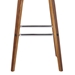 Vienna 26" Counter Height Bar Stool in Walnut Wood Finish with Grey Faux Leather - ARL1787