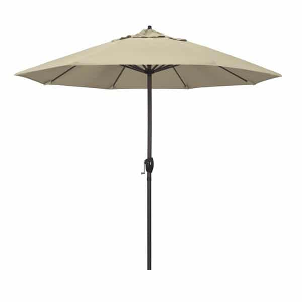 9 Casa Series Patio Umbrella  Sunbrella   Beige Fabric 