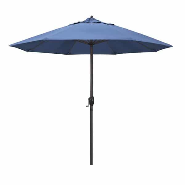 9 Casa Series Patio Umbrella  Olefin Frost Blue Fabric 