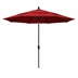 11' Sun Master Series Patio Umbrella With Olefin Red Fabric