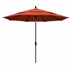 11' Sun Master Series Patio Umbrella With Olefin Sunset Fabric