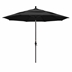 11' Sun Master Series Patio Umbrella With Olefin Black Fabric