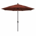11' Sun Master Series Patio Umbrella With Olefin Terracotta Fabric