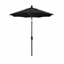 7.5' Sun Master Series Patio Umbrella With Olefin Black Fabric