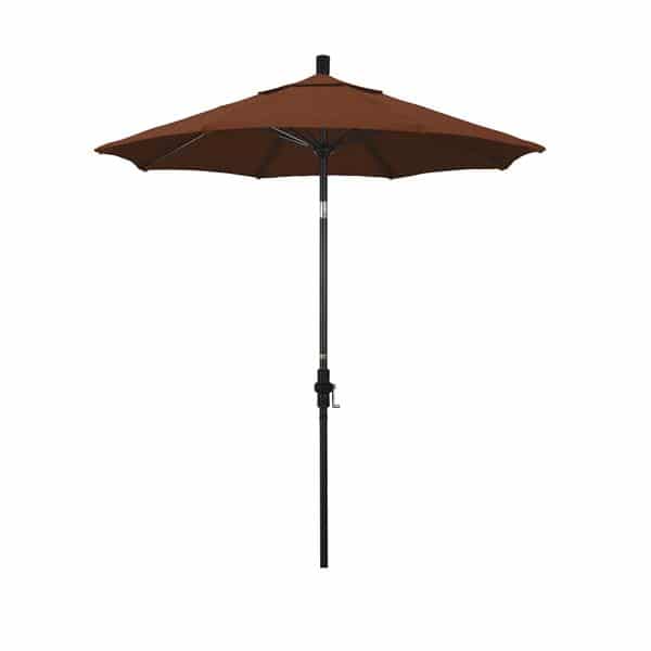 7.5' Sun Master Series Patio Umbrella With Olefin Terracotta Fabric 