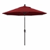 9' Sun Master Series Patio Umbrella With Olefin Red Fabric