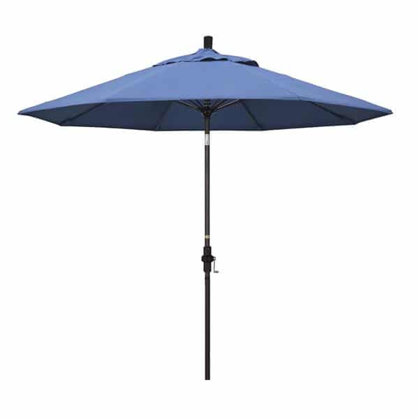 9 Sun Master Series Patio Umbrella With Olefin Frost Blue Fabric 