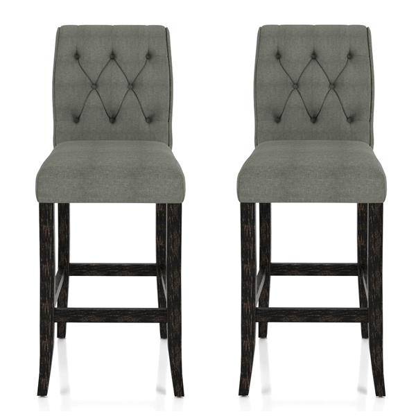 Brandta Tufted Bar Chairs - Set of Two 