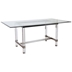 Caydence Contemporary Glass Top Dining Table