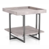 Humere Tray Top End Table in Antique Gray