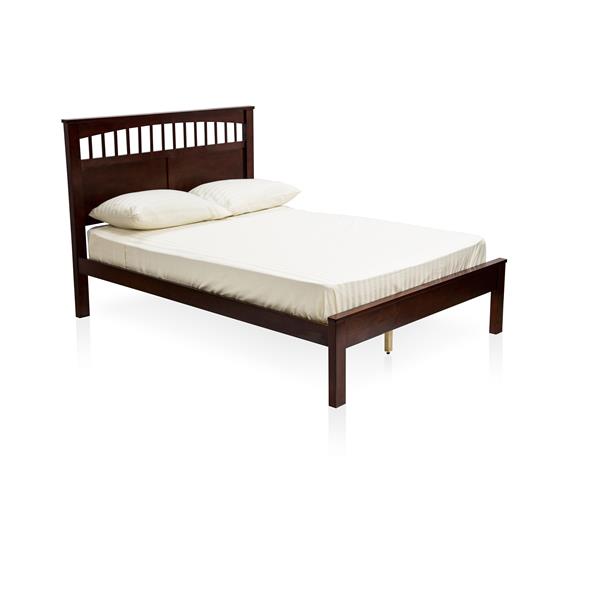 Mellie Transitional Solid Wood Twin Platform Bed in Cherry 