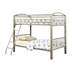 Pimmel Contemporary Metal Twin Over Twin Bunk Bed