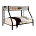 Stili Contemporary Metal Twin Over Queen Bunk Bed