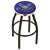 L8B2C U.S. Air Force 36-Inch Swivel Bar Stool with a Black Wrinkle and Chrome Finish