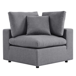 Commix Sunbrella® Outdoor Patio Corner Chair - Gray 
