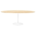 Lippa 78" Oval Wood Grain Dining Table - White Natural