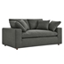 Commix Down Filled Overstuffed Loveseat - Gray