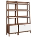 Bixby Wood Bookshelves - Set of 2 - Walnut White - MOD11824
