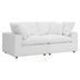Commix Down Filled Overstuffed 2 Piece Sectional Sofa Set - Pure White