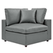Commix Down Filled Overstuffed Vegan Leather 5-Piece Sectional Sofa - Gray - Style A - MOD12304