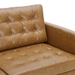 Exalt Tufted Vegan Leather Sofa - Tan - MOD12704