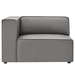 Mingle Vegan Leather 5-Piece Sectional Sofa - Gray - MOD12831