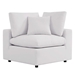 Commix Overstuffed Outdoor Patio Corner Chair - White - MOD12867