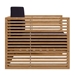 Carlsbad 3-Piece Teak Wood Outdoor Patio Set - Natural Navy - Style A - MOD13170