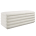 Mezzo Boucle Upholstered Storage Bench - Cloud