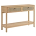 Chaucer Wood Entryway Console Table - Oak