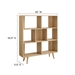 Transmit 7 Shelf Wood Grain Bookcase - Oak - MOD9959