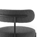 Albie Boucle Fabric Bar Stools - Set of 2 - Charcoal Black - MOD9971