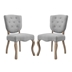 Array Dining Side Chair Set of 2 - Light Gray