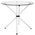 Baton Round Dining Table - Clear