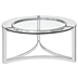 Signet Stainless Steel Coffee Table - Silver