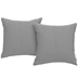 Summon 2 Piece Outdoor Patio Sunbrella® Pillow Set - Gray