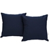 Summon 2 Piece Outdoor Patio Sunbrella® Pillow Set - Navy