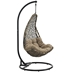 Abate Outdoor Patio Swing Chair With Stand - Black Mocha