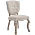 Array Vintage French Upholstered Dining Side Chair - Beige