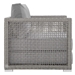 Aura 6 Piece Outdoor Patio Wicker Rattan Set - Gray Gray - MOD5332