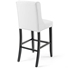 Baronet Tufted Button Faux Leather Bar Stool - White - MOD5678