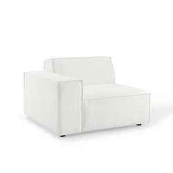 Restore Left-Arm Sectional Sofa Chair - White 