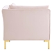 Ardent Performance Velvet Sectional Sofa Corner Chair - Pink - MOD6280