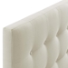 Emily Full Upholstered Fabric Headboard - Ivory - MOD7445