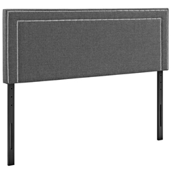 Jessamine Full Upholstered Fabric Headboard - Gray 