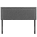 Jessamine Queen Upholstered Fabric Headboard - Gray - MOD7610
