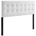 Lily Queen Biscuit Tufted Performance Velvet Headboard - White - MOD8391