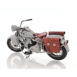 1945 Grey Motorcycle 1:12 Scale 