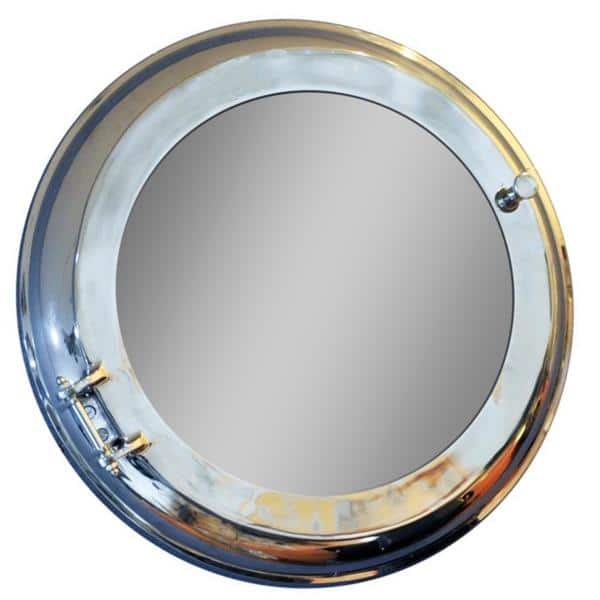 Aluminum Wall Mirror with Storage 