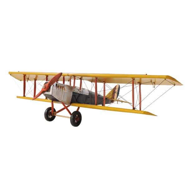 Yellow Curtis Jenny Plane 1:18 Scale 